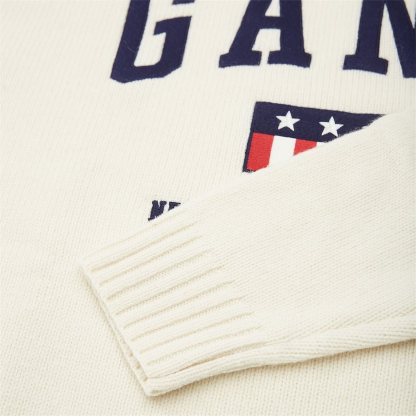 Gant Knitwear D2 GANT TAG WOOL TURTLENECK 8070013 OFF WHITE